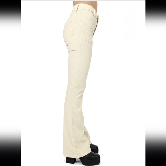 Porter Blue The Wanderer Corduroy Flare High Waisted Wide Leg Pants Size 29 - Picture 6 of 16